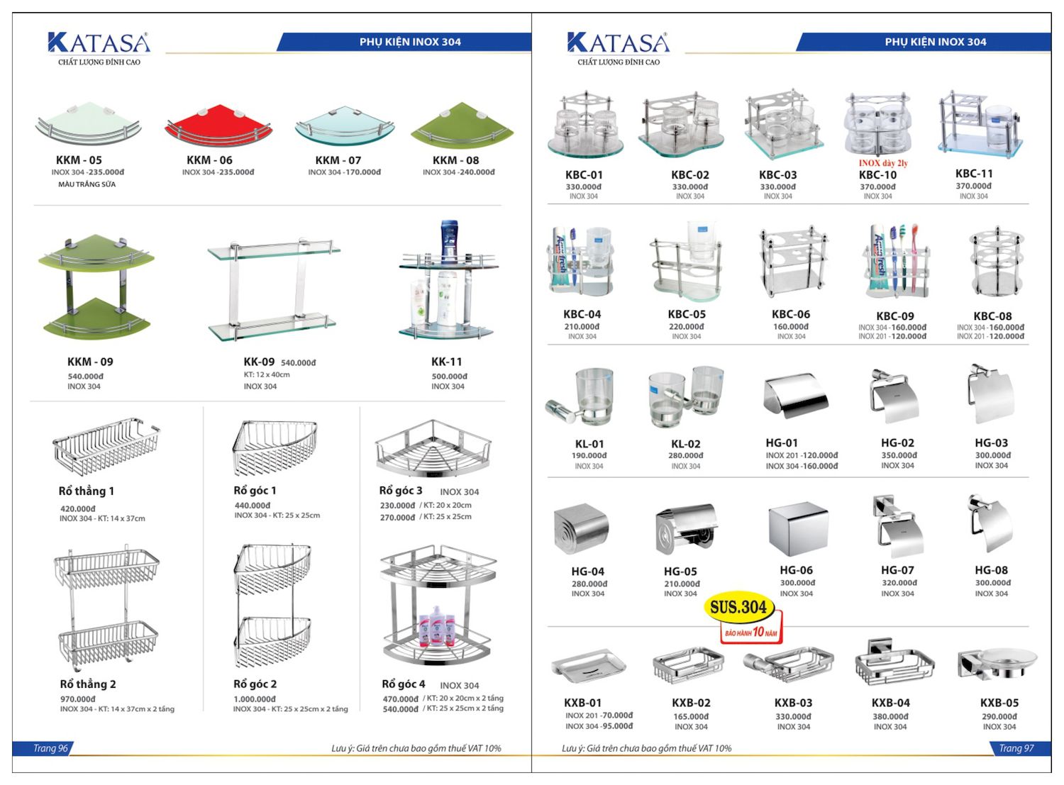 Thiết bị vệ sinh KATASA Catalogue và Bảng giá mới nhất /Page 